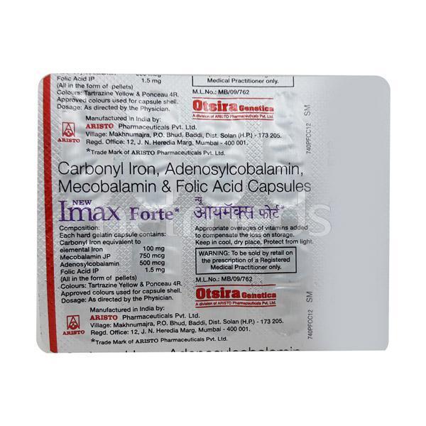 Imax Forte NEW Capsule 10'S - Iron Supplement/Anaemia-Vma