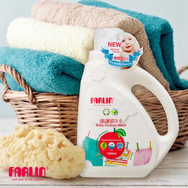 Farlin Clean 2.0 Baby Clothes Wash Liquid 1 litre - Baby Detergents