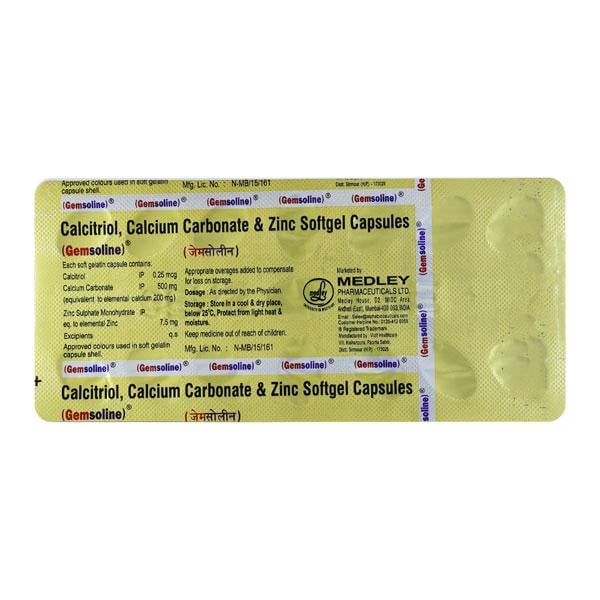 Gemsoline Capsule 15'S - Supplements-Cal