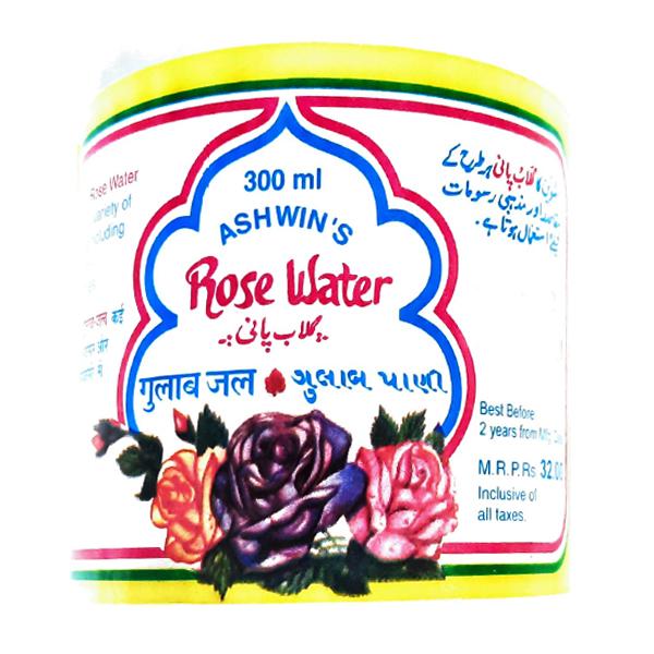 Ashwin Rose Water 300 ml - Toners