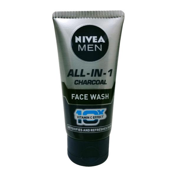 Netmeds | Nivea Men All in 1 Face Wash - Charcoal 50 gm