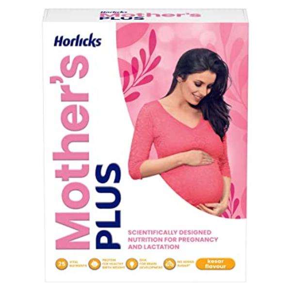 Mother's Plus Horlicks No Added Sugar Powder - Vanilla Flavour 500 gm (Refill Pack) - Nutritional Supplements