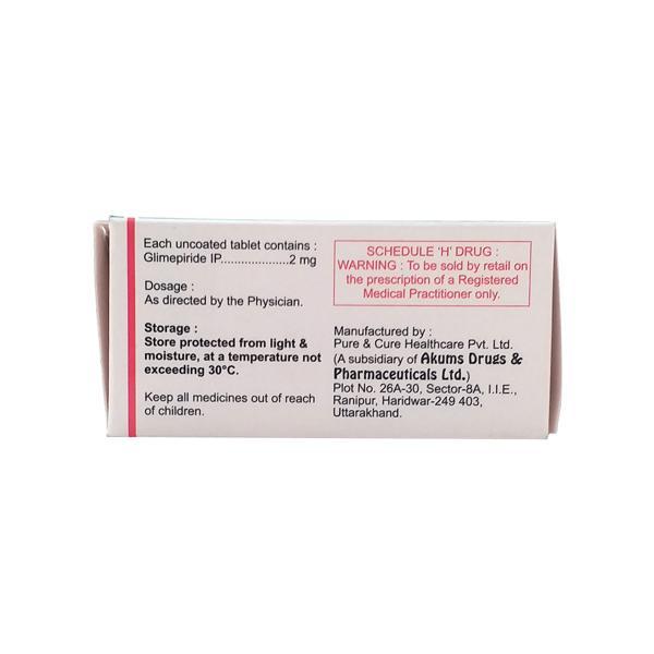 Jubiglim 2mg Tablet 10'S - Diabetes-Ant