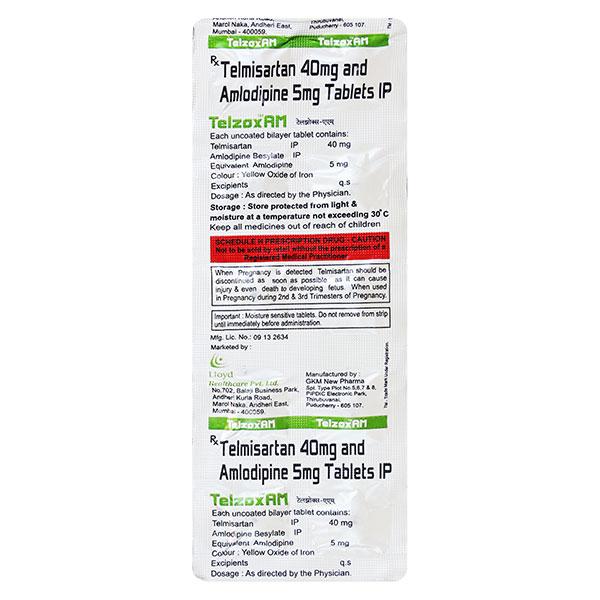 Telzox AM Tablet 10'S - Hypertension-Ang