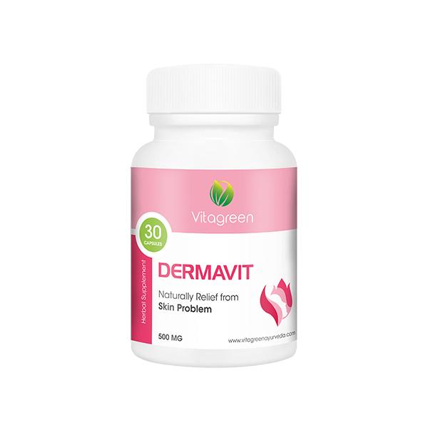 VitaGreen Dermavit Capsules 30's - Herbal Dietary Supplement