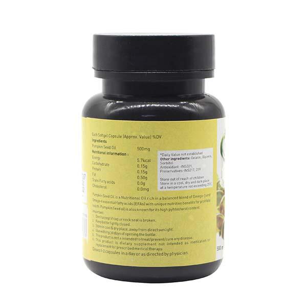 Nutriorg Pumpkin Seed Oil Softgel Capsule 60's - Vital Health