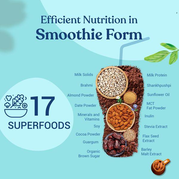 Kapiva 17-in-1 Smoothie Mix Powder - Chocolate Flavour 400 gm - Health Products