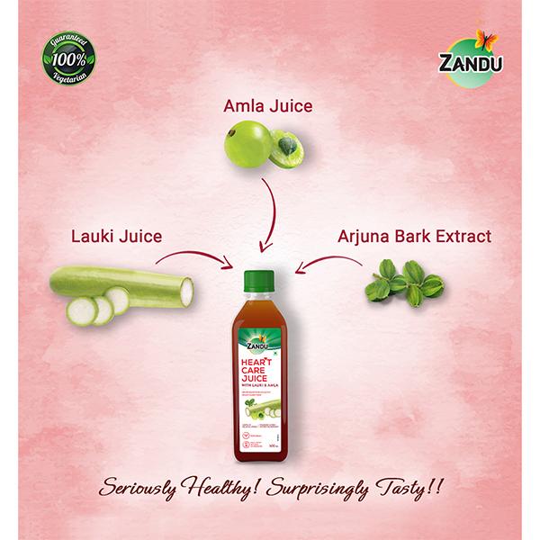 Zandu Heart Care Juice - Lauki & Amla 500 ml - Ayurvedic Juices