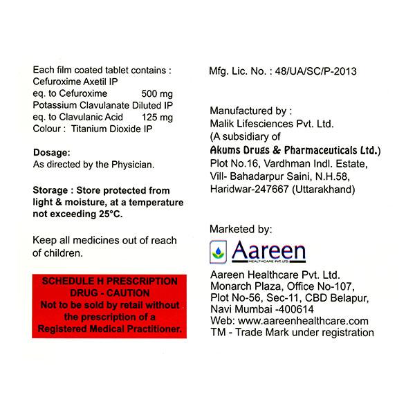 ROCKCEF CV Tablet 6's - Bacterial Infections-Cep