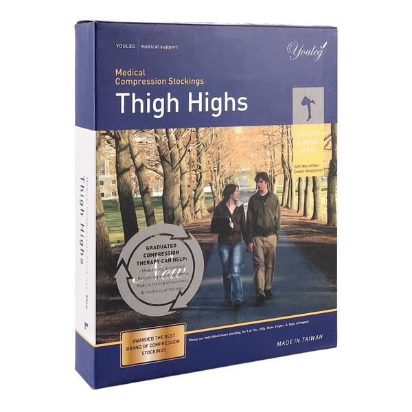 Youleg Medical Compression Stockings Thigh High (XXXL)