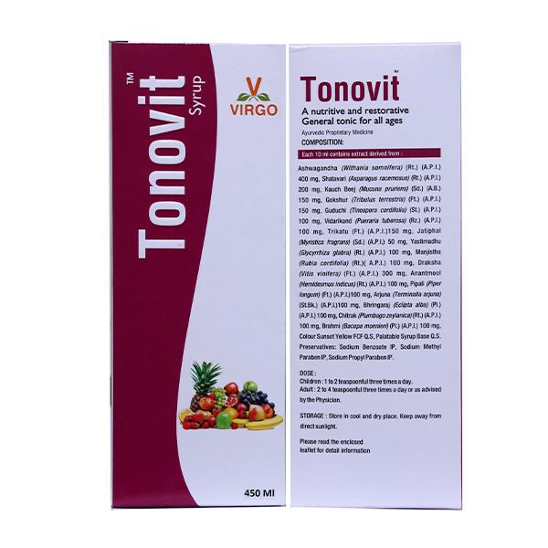 Virgo Tonovit Syrup 450 ml - Speciality Medicines