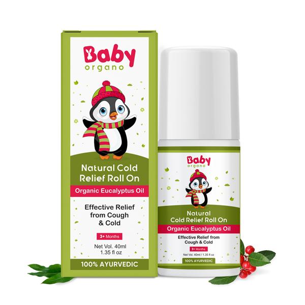 Netmeds | Baby Organo Ayurvedic Eucalyptus Oil Natural Cold Relief Roll-on 40 ml