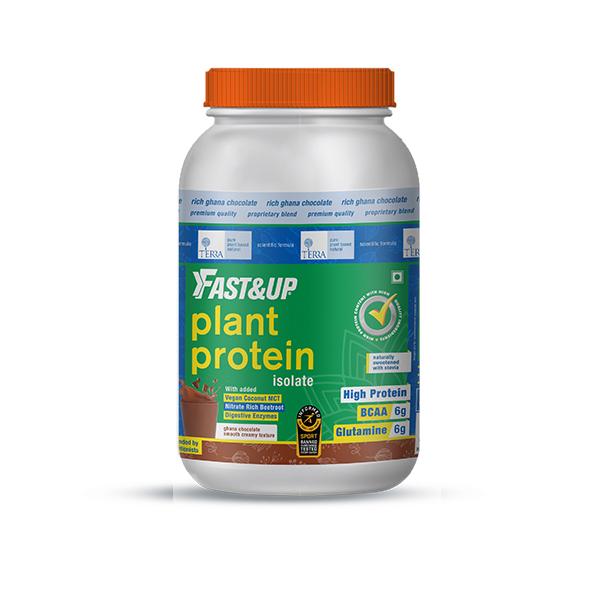 Netmeds | Fast&Up Plant Protein Isolate Powder - Ghana Chocolate Flavour 1.41 kg