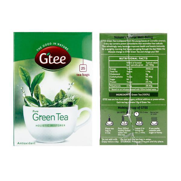 GTEE Green Tea Bags - Mint + Amla 25's - Teas
