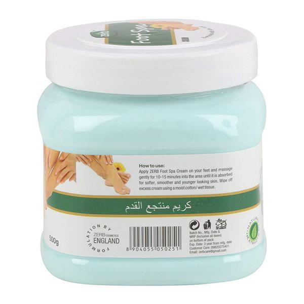 Zerb Enriched with Aloe Vera Foot Spa Cream 500 gm - Foot Creams & Lotions
