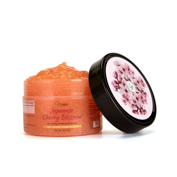 Netmeds | CGG Cosmetics Japanese Cherry Blossom Gel Exfoliating Body Scrub 250 gm