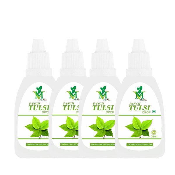 Mint Veda Panch Tulsi Drop (Pack of 4 x 30 ml) - Vitamin C