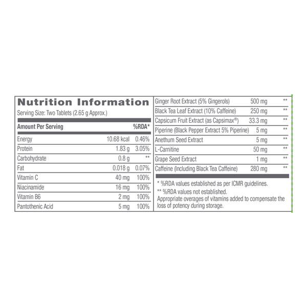 GNC Pro Performance Thermo Burst Hardcore Tablet 90's - Weight Loss