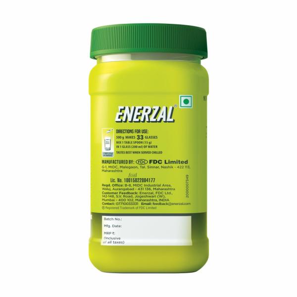 Enerzal Lime Powder 500gm - Energy Drinks