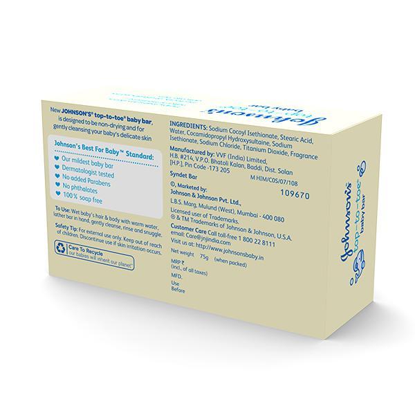 Johnson's Top To Toe Bar 75 gm - Baby Soap