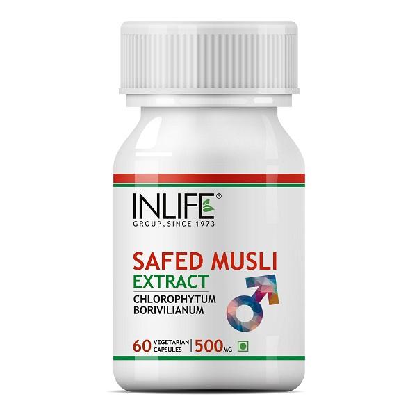 Netmeds | Inlife Safed Musli Extract 500 mg Vegetarian Capsule 60's