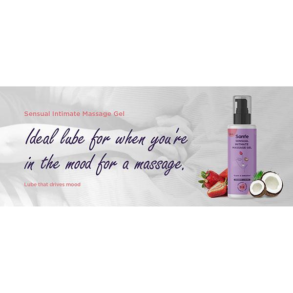 Sanfe Sensual Intimate Massage Gel - Strawberry & Coconut 50 ml - Intimate Care