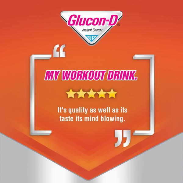 Glucon-D Instant Energy Powder - Tangy Orange (Refill) 450 gm - Energy Drinks