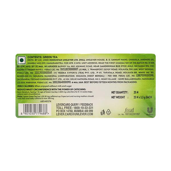 Lipton Pure & Light Green Tea Bags 25's - Teas