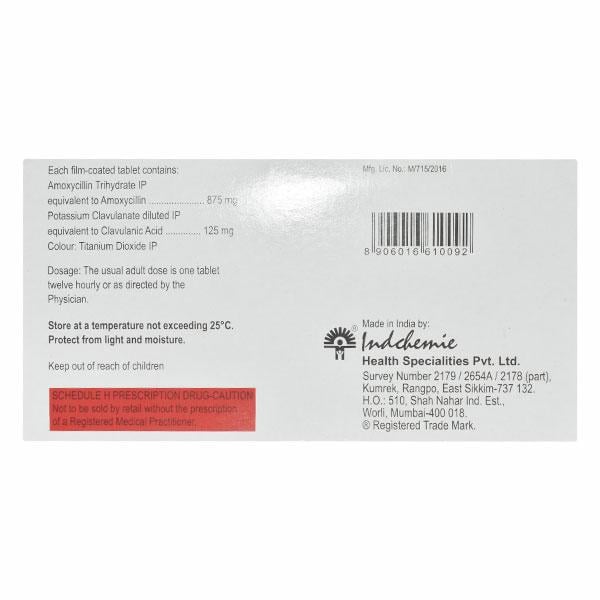 Indclav 1000/200mg Injection 10ml - Bacterial Infections-Pen