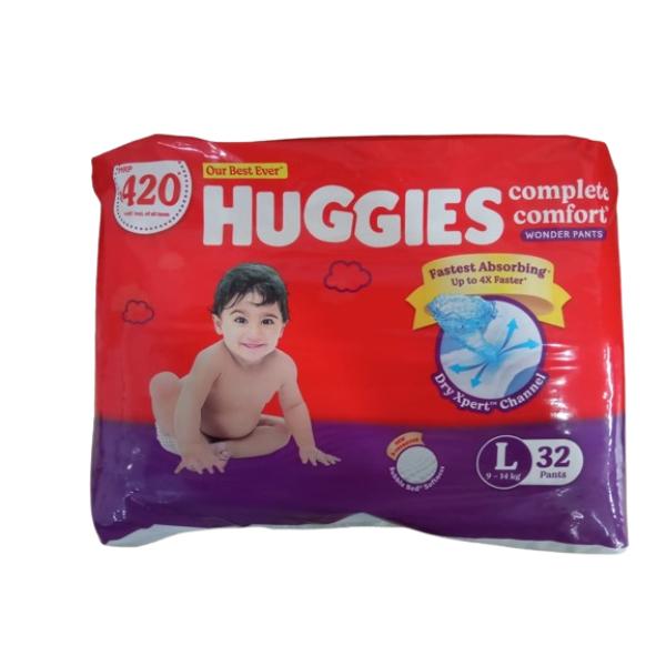 Huggies Complete Comfort Wonder Diaper Pants (L) 32's - Diapers & Wipes