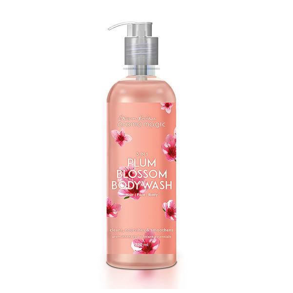 Netmeds | Aroma Magic 3 in 1 Body Wash - Plum Blossom 220 ml
