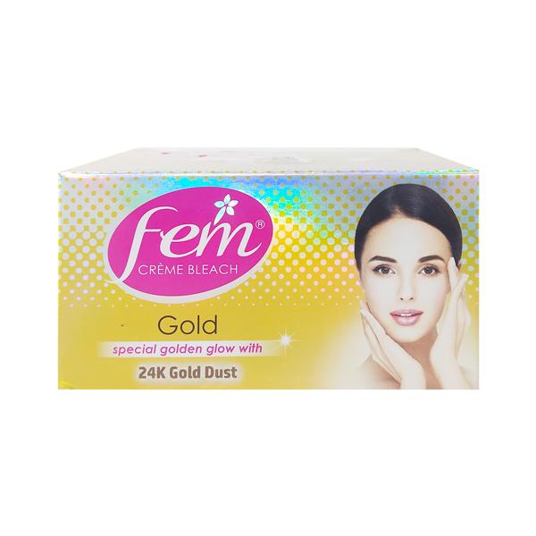 Netmeds | Fem Creme Bleach - 24K Gold Dust 24 gm