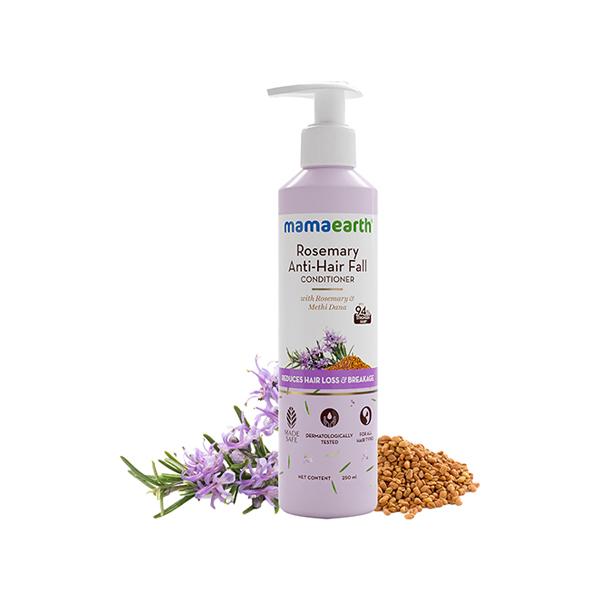 Mamaearth Rosemary Anti-Hair Fall Conditioner with Rosemary and Methi Dana for Reducing Hair Loss and Breakage 250 ml - Conditioners