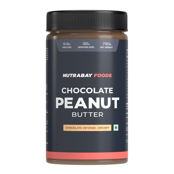 Netmeds | Nutrabay Foods Original Peanut Butter - Chocolate Intense, Creamy 750 gm
