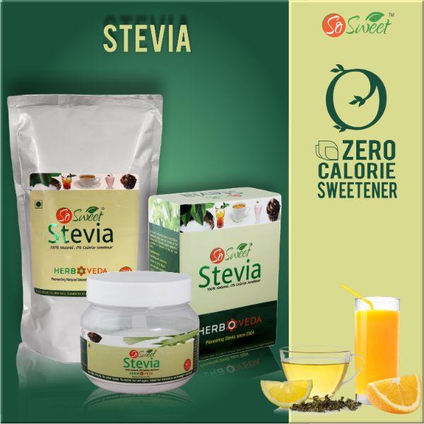 So Sweet 100% Natural Sugarfree Sweetener Stevia Spoonable Powder 1000 gm - Sugar Substitute