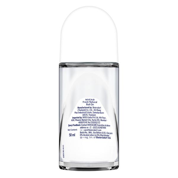 Nivea Roll On Deodorant - Fresh Natural 50 ml - Deodorants/Roll-Ons