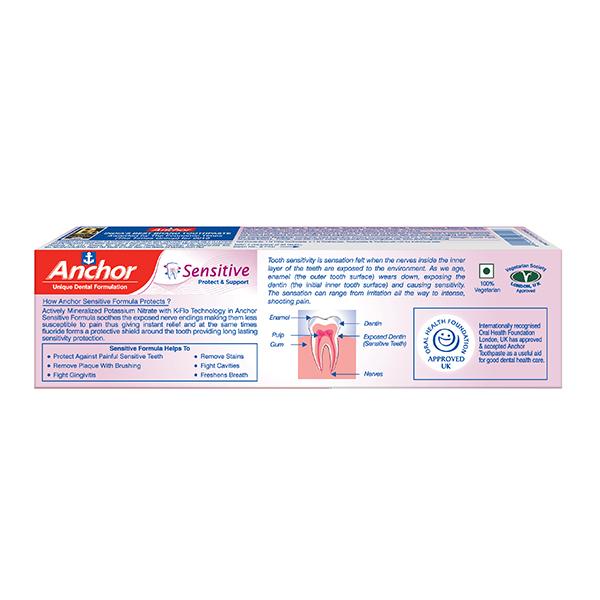 Anchor Sensitive Toothpaste 100 gm + Free Sensitive Toothbrush 1's - Toothpaste