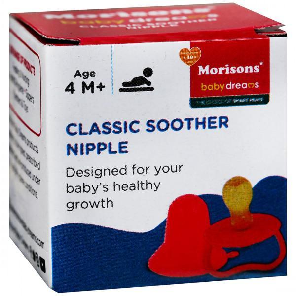 Morisons Baby Dreams Classic Soother Nipple (Age 4 M +) - Feeding & Nursing