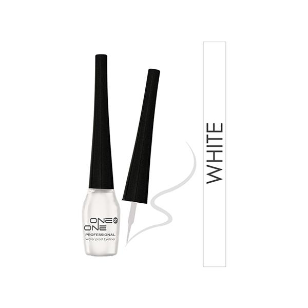One On One Waterproof Eyeliner - White 5 ml - Eyeliners