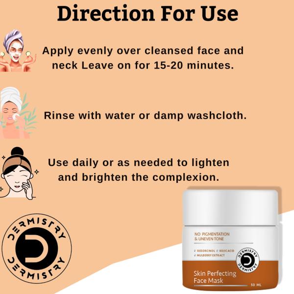 Dermistry No Pigmentation Skin Perfecting Kojic Acid Face Mask 50 ml - Face Mask