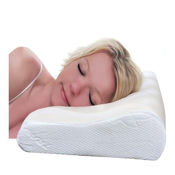 VIAGGI Cervical Contoured Therapeutic Support Memory Foam Sleeping Pillow - White - Pads And Pillows