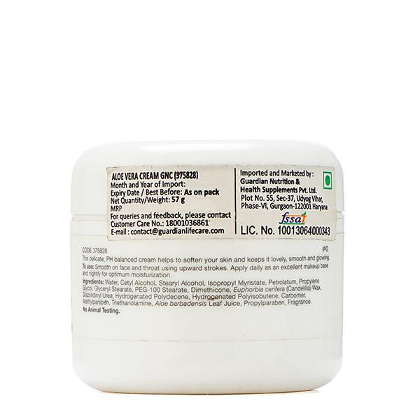 GNC Aloe Vera Moisturizing Cream 57 gm - Lotions & Creams