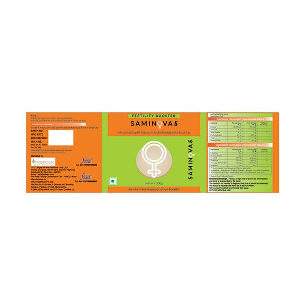 Saminova 5 Fertility Booster Powder 300 gm - Sexual Care