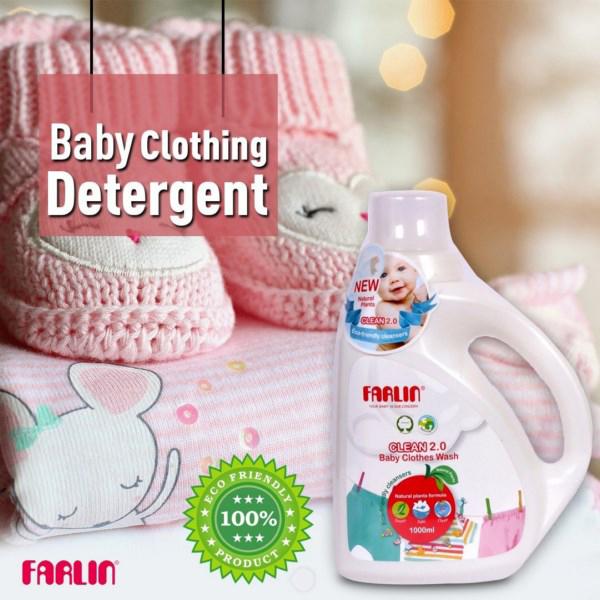 Farlin Clean 2.0 Baby Clothes Wash Liquid 1 litre - Baby Detergents
