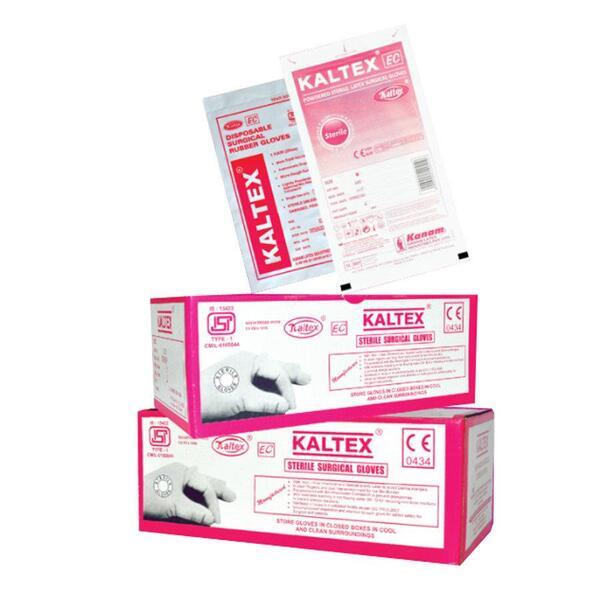 Kaltex Disposable Surgical Rubber Gloves (Pair) - Size 7.5 - Gloves - S