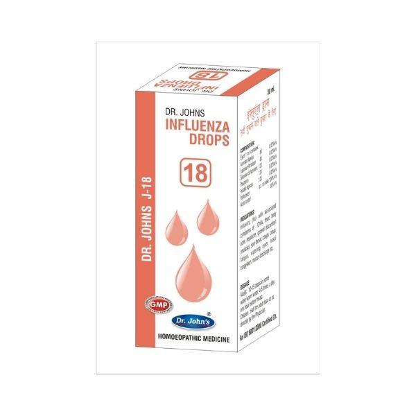 Dr.John's J 18 Influenza Drops 30 ml - Homeopathic Drops