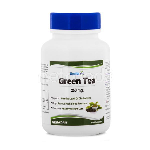 Healthvit Green Tea Capsules 60'S - Herbal/Green Teas