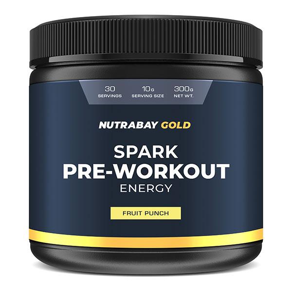 Netmeds | Nutrabay Gold Spark Pre-Workout Energy Powder - Fruit Punch 250 gm