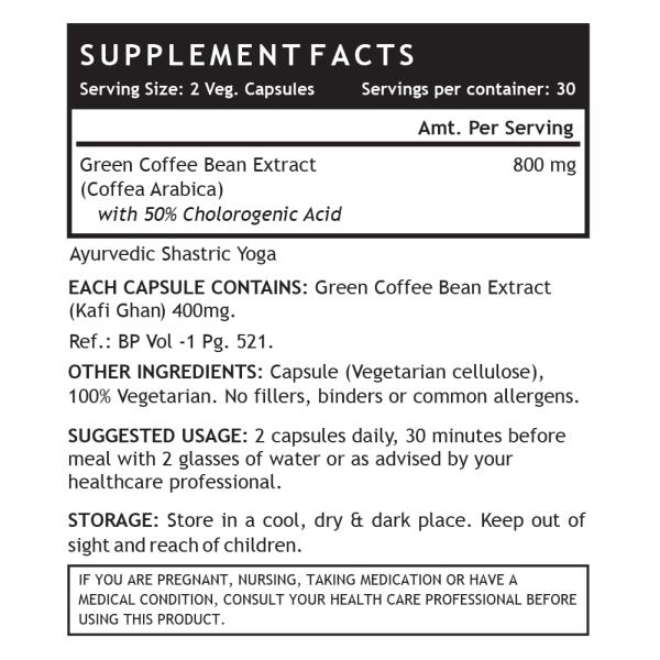 INLIFE Green Coffee Bean Extract Capsule 60's - Weight Loss