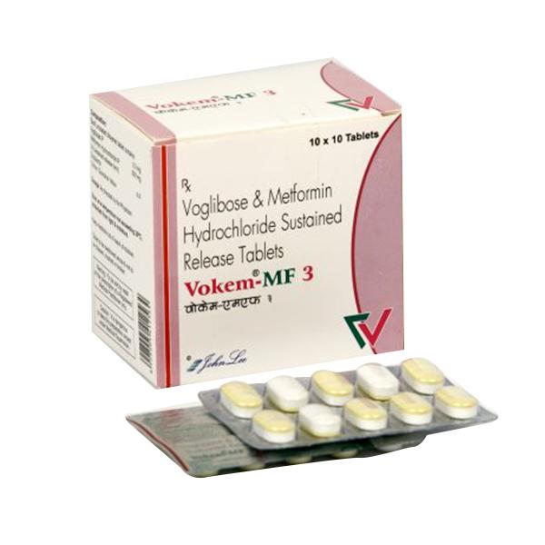 VOKEM MF 3 Tablet 10's - Diabetes-Ant